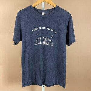 Save Planet Earth There Is No Planet B Medium Graphic Tee Mountain Bear Moon